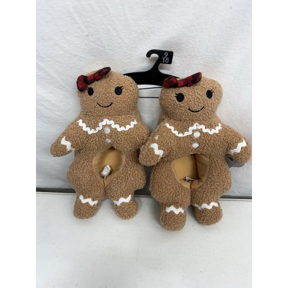 Girls Size 9/10 Gingerbread House Shoes Novelty Christmas
